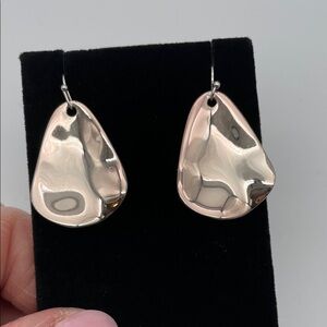 Robert Lee Morris Silver Sculpted Earrings